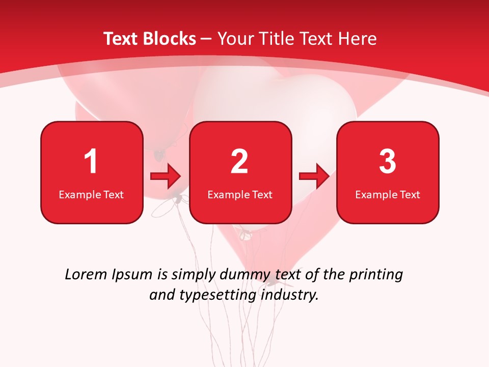 Heart Decoration Many PowerPoint Template
