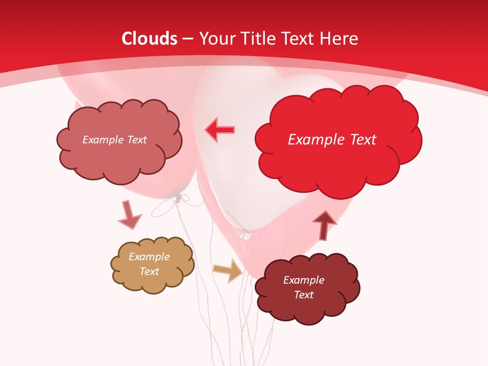 Heart Decoration Many PowerPoint Template