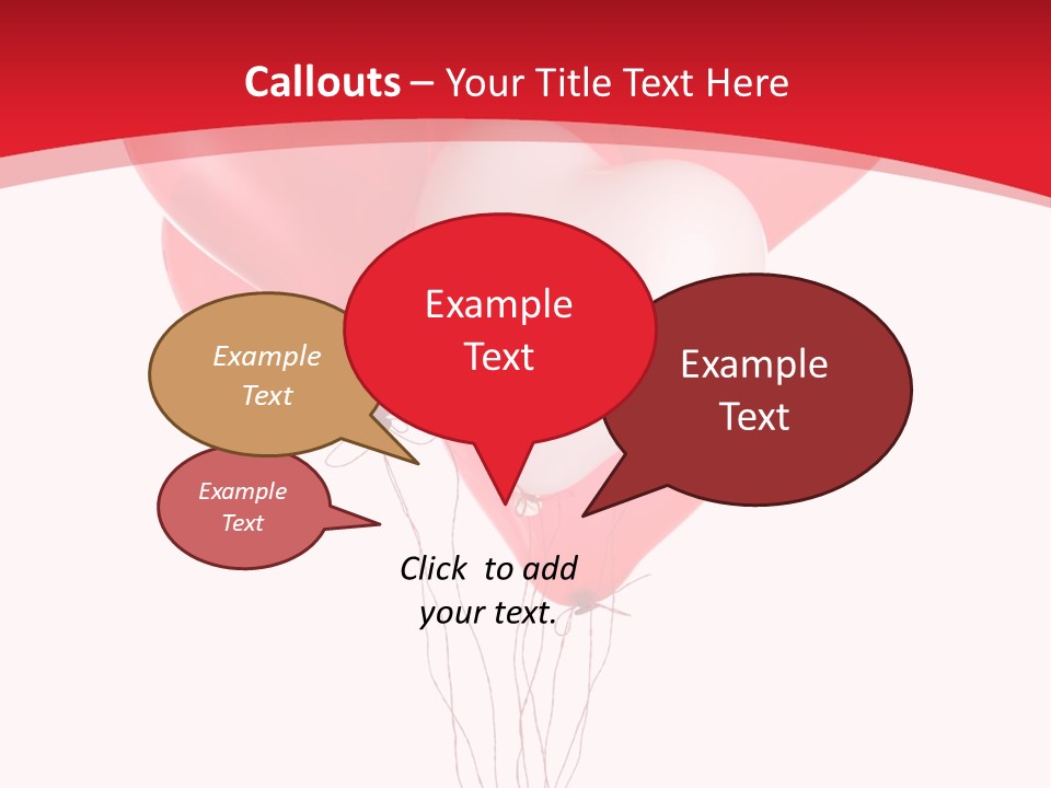 Heart Decoration Many PowerPoint Template