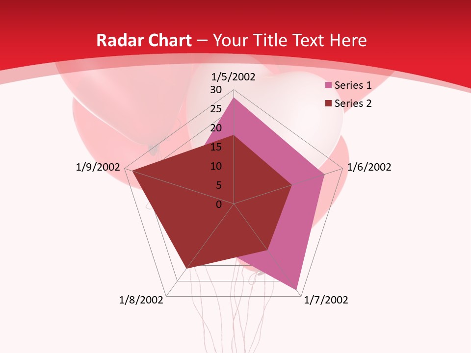 Heart Decoration Many PowerPoint Template