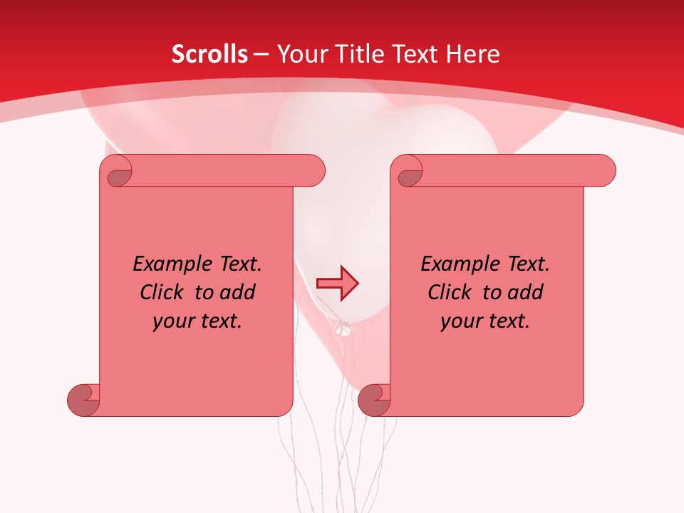Heart Decoration Many PowerPoint Template