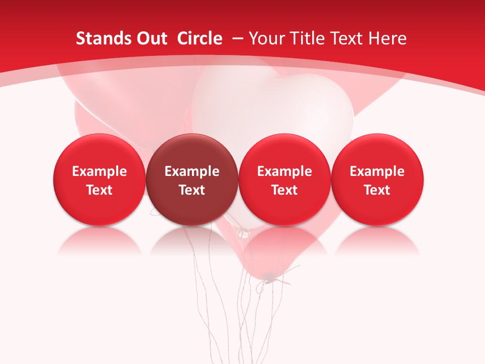 Heart Decoration Many PowerPoint Template