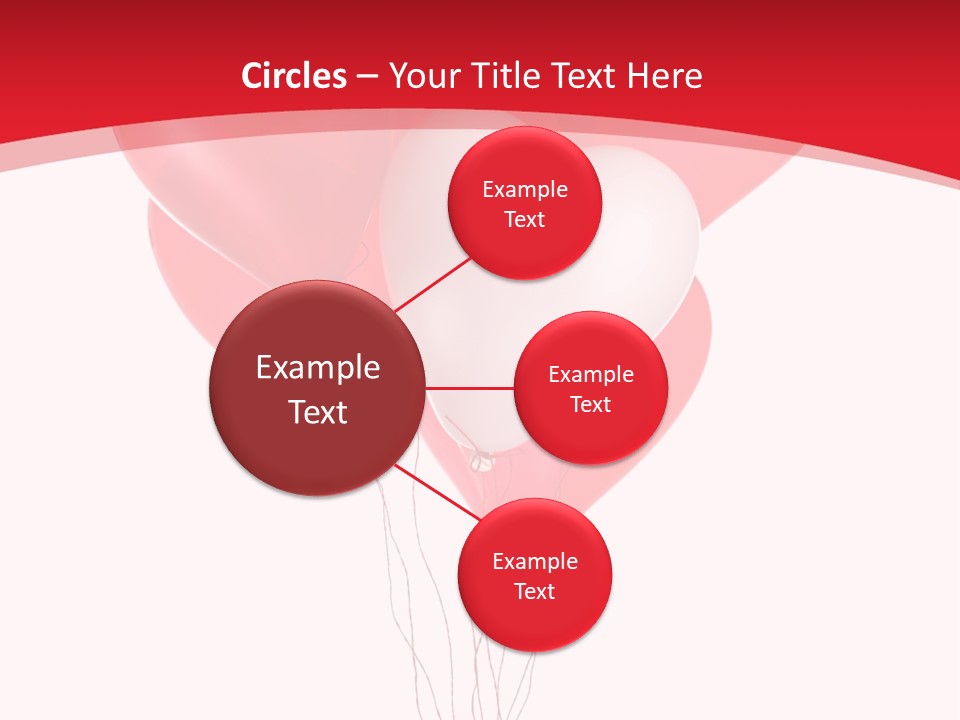 Heart Decoration Many PowerPoint Template