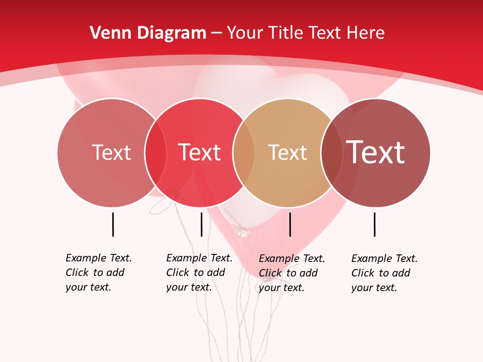 Heart Decoration Many PowerPoint Template