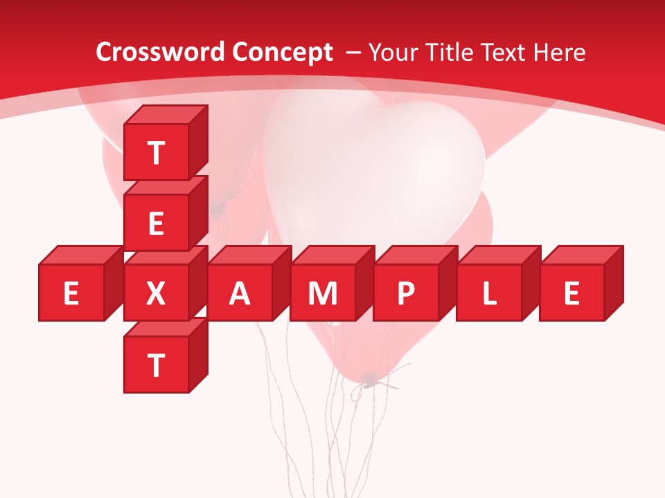 Heart Decoration Many PowerPoint Template