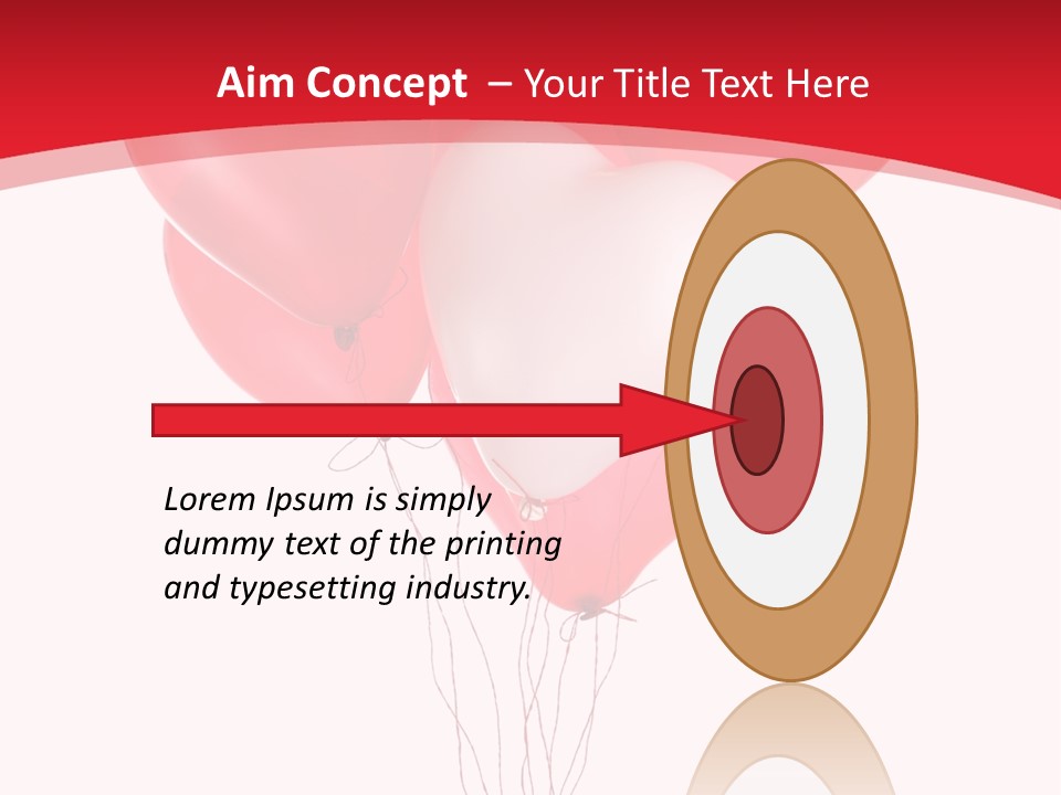 Heart Decoration Many PowerPoint Template