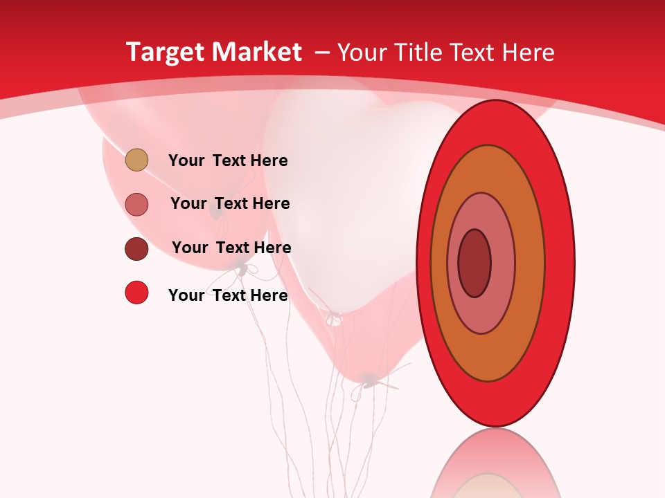 Heart Decoration Many PowerPoint Template