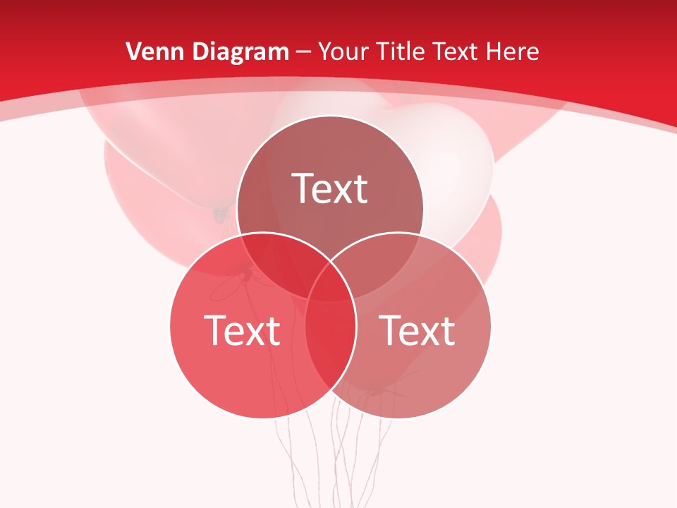 Heart Decoration Many PowerPoint Template