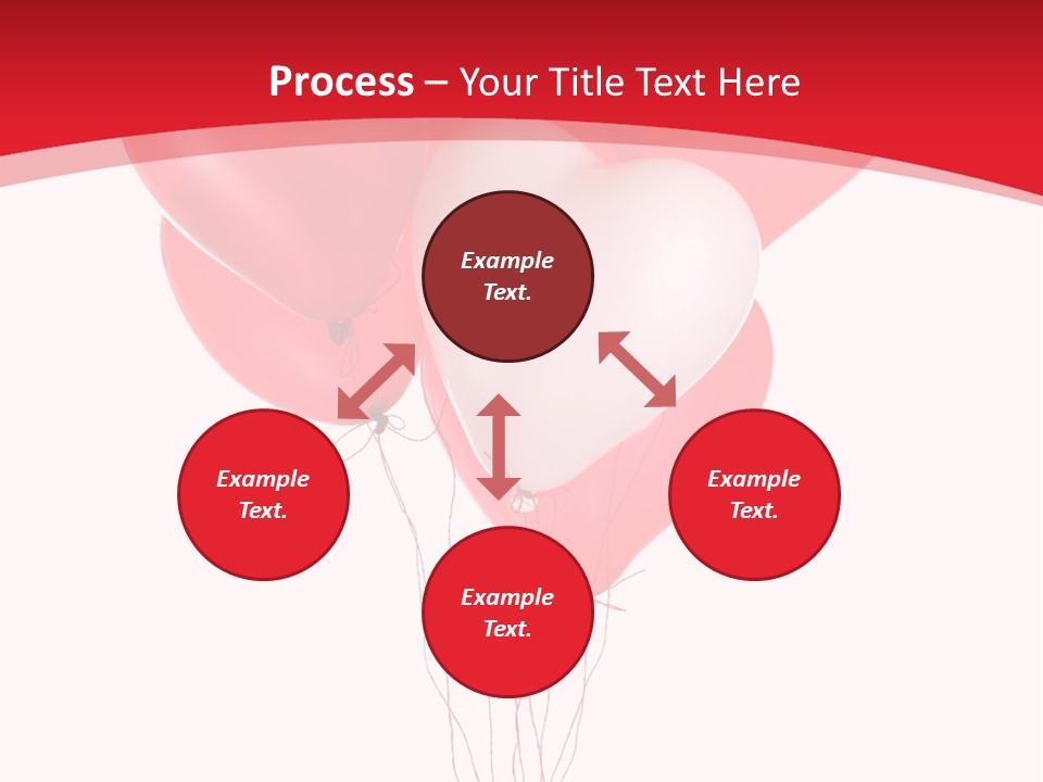 Heart Decoration Many PowerPoint Template