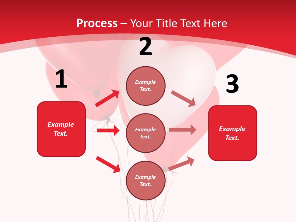 Heart Decoration Many PowerPoint Template