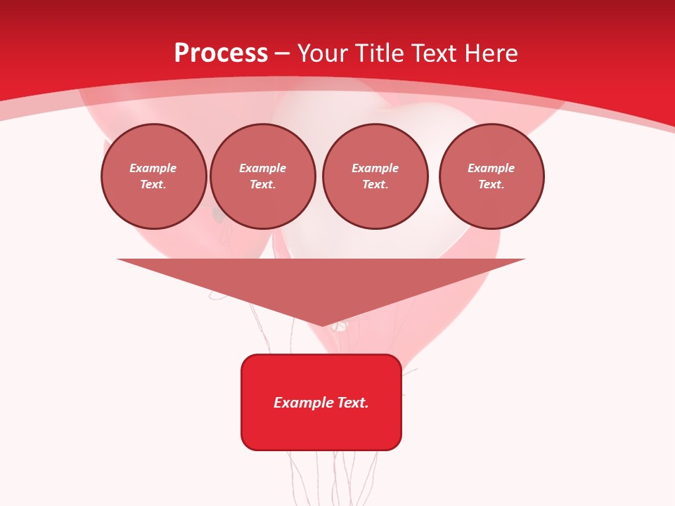Heart Decoration Many PowerPoint Template