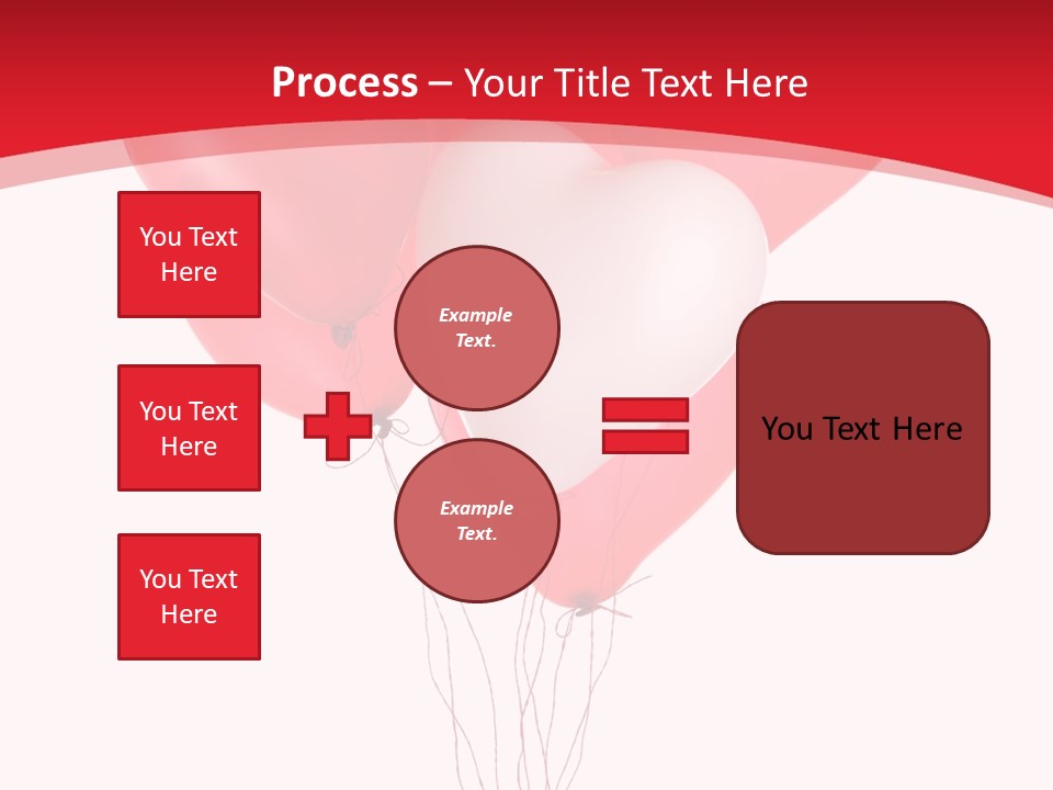 Heart Decoration Many PowerPoint Template