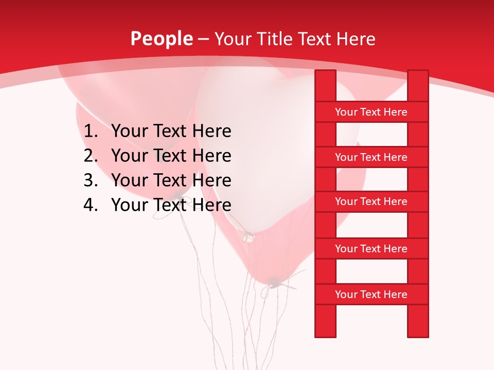 Heart Decoration Many PowerPoint Template