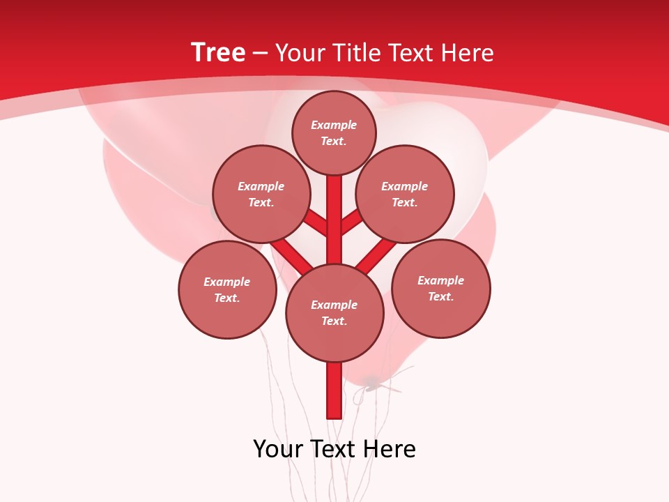Heart Decoration Many PowerPoint Template