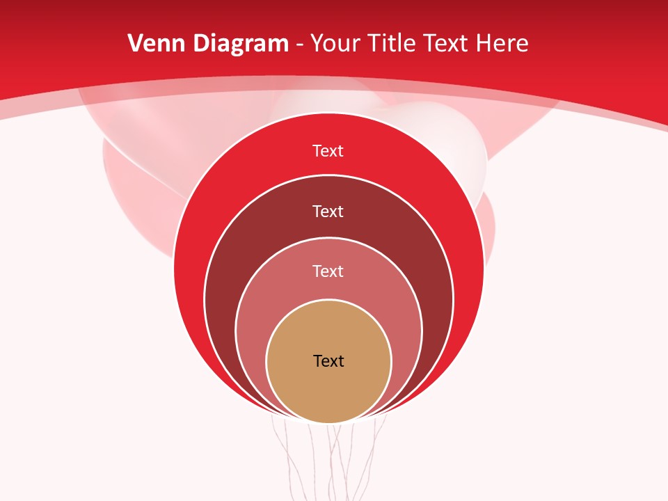 Heart Decoration Many PowerPoint Template