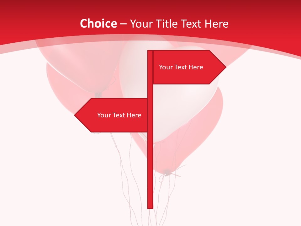 Heart Decoration Many PowerPoint Template