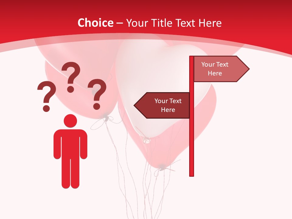 Heart Decoration Many PowerPoint Template