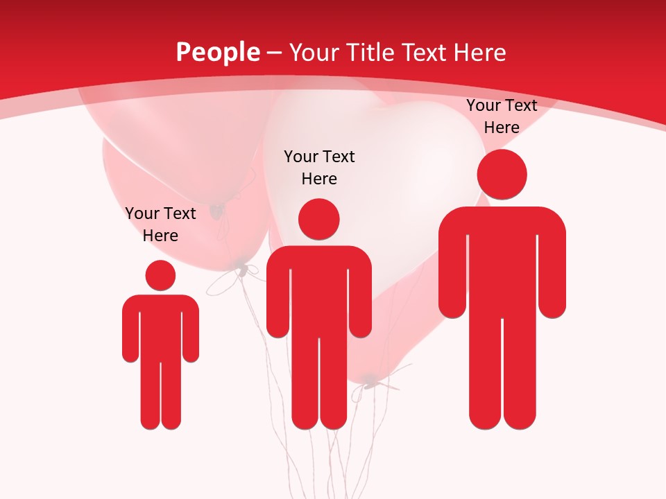 Heart Decoration Many PowerPoint Template