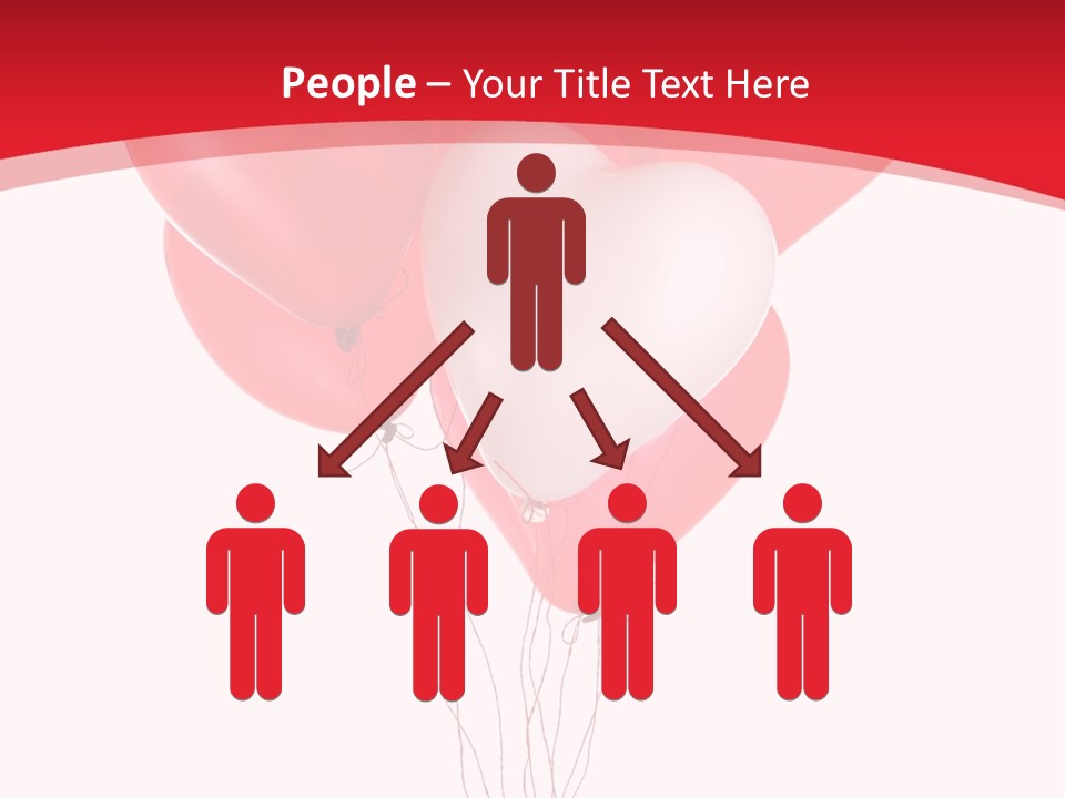 Heart Decoration Many PowerPoint Template