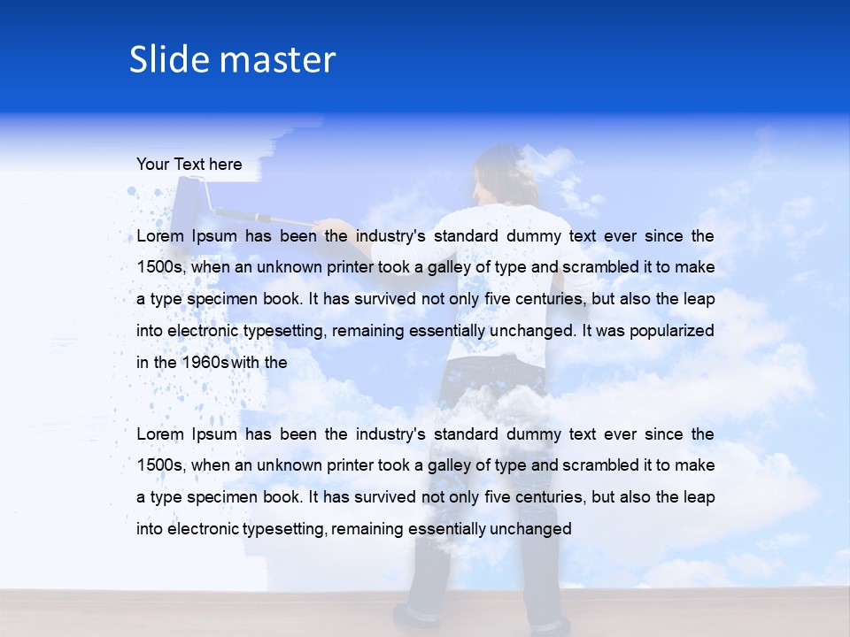 Globe Green Tree PowerPoint Template