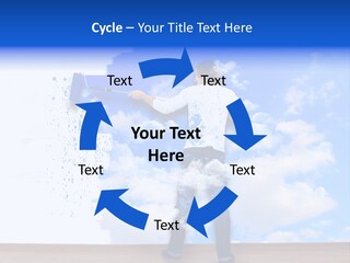 Globe Green Tree PowerPoint Template