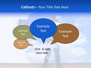 Globe Green Tree PowerPoint Template
