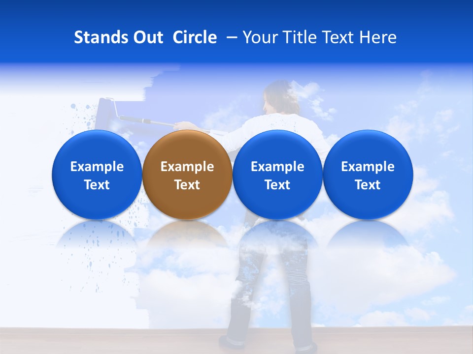 Globe Green Tree PowerPoint Template