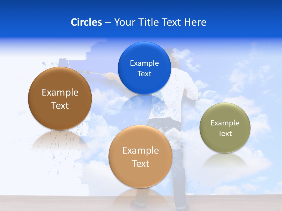 Globe Green Tree PowerPoint Template