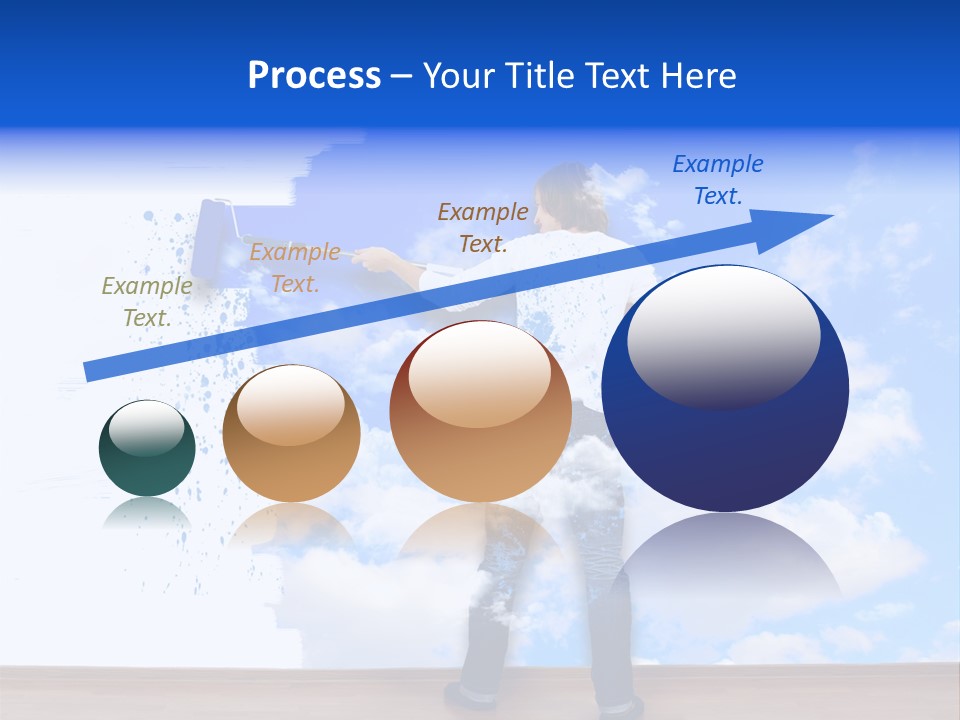 Globe Green Tree PowerPoint Template