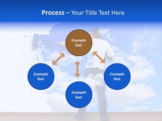 Globe Green Tree PowerPoint Template