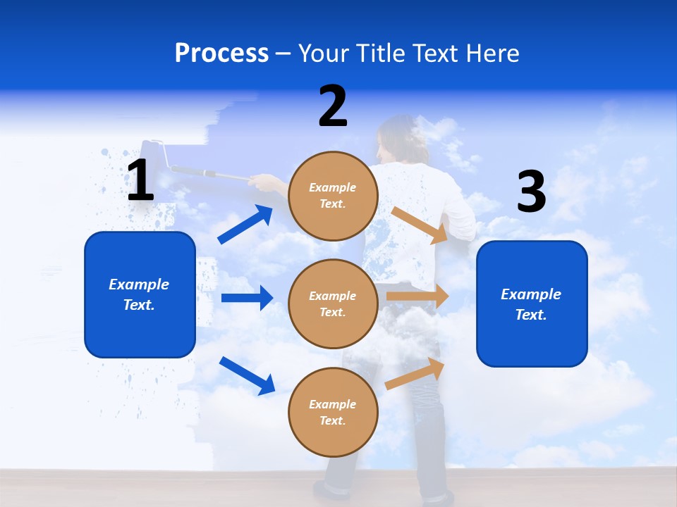 Globe Green Tree PowerPoint Template