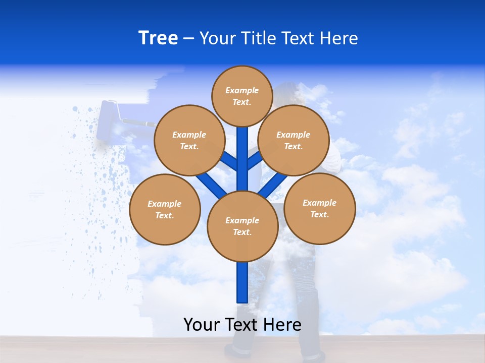 Globe Green Tree PowerPoint Template