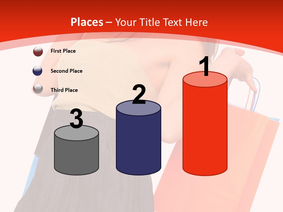 Nice Lady Gifts PowerPoint Template