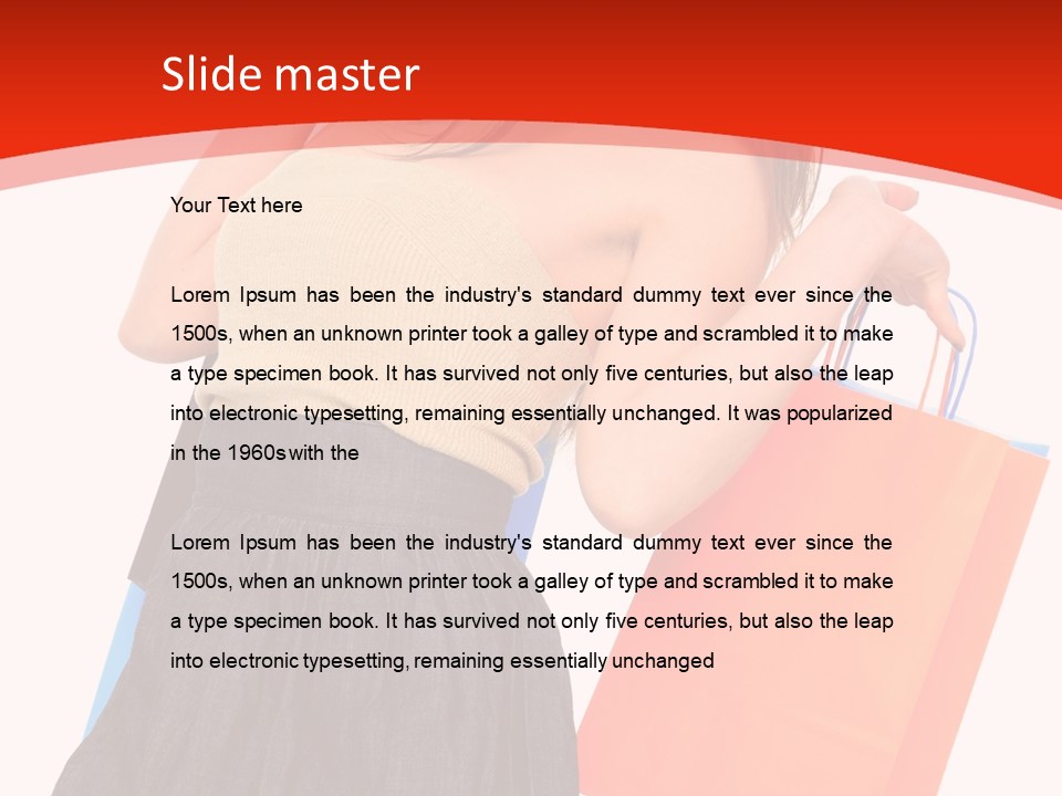 Nice Lady Gifts PowerPoint Template