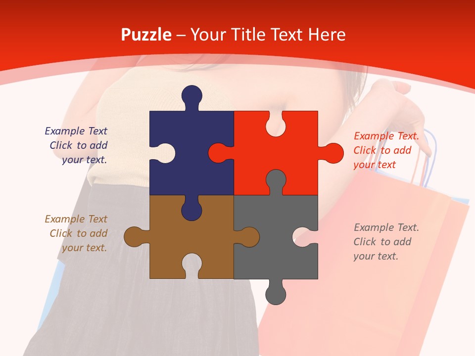 Nice Lady Gifts PowerPoint Template