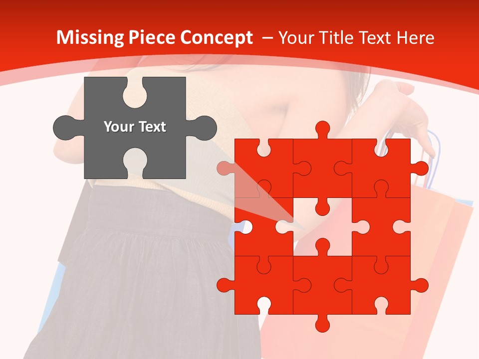 Nice Lady Gifts PowerPoint Template