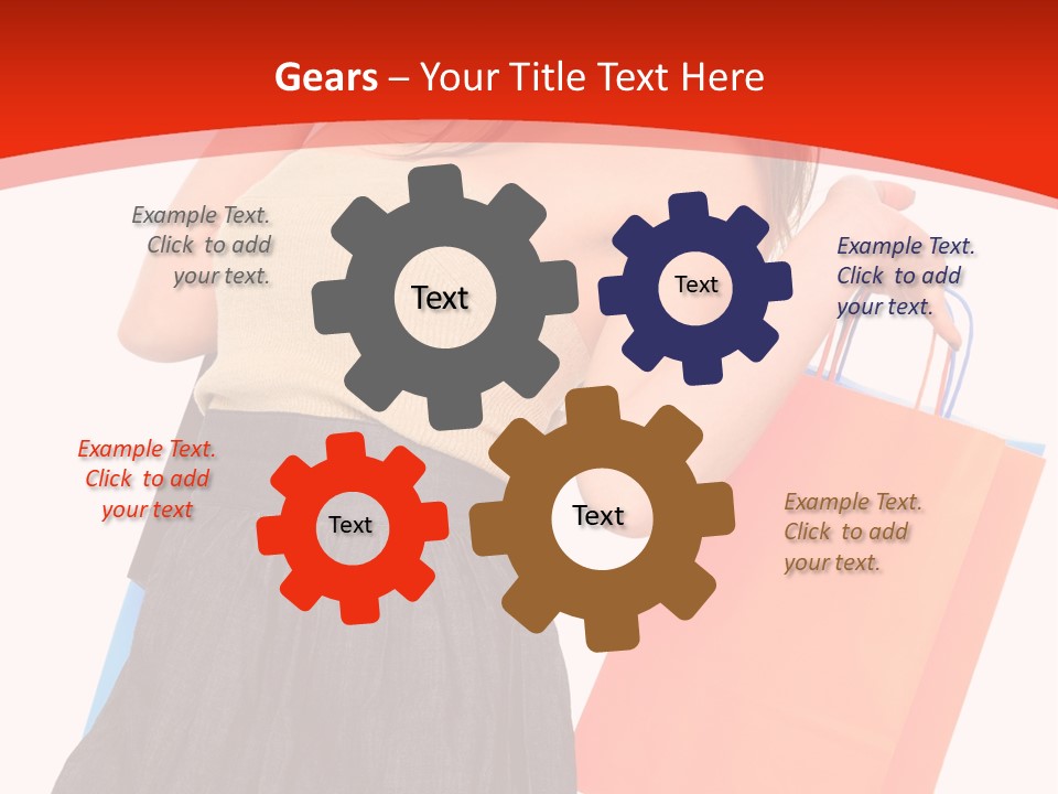 Nice Lady Gifts PowerPoint Template