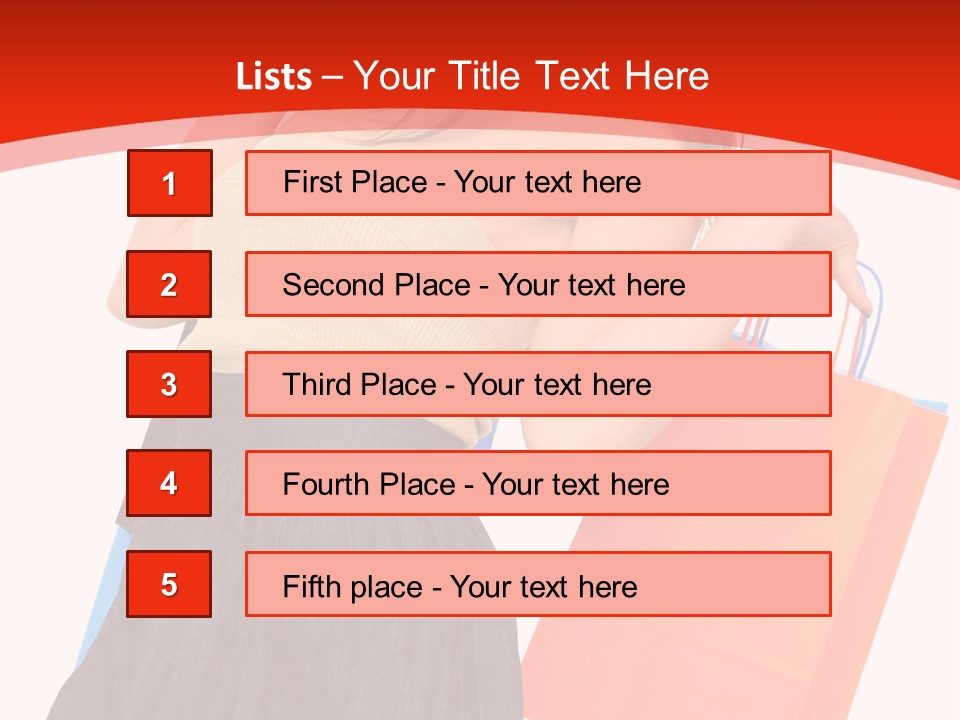 Nice Lady Gifts PowerPoint Template