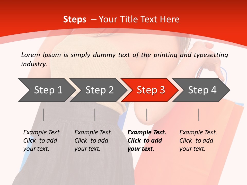 Nice Lady Gifts PowerPoint Template