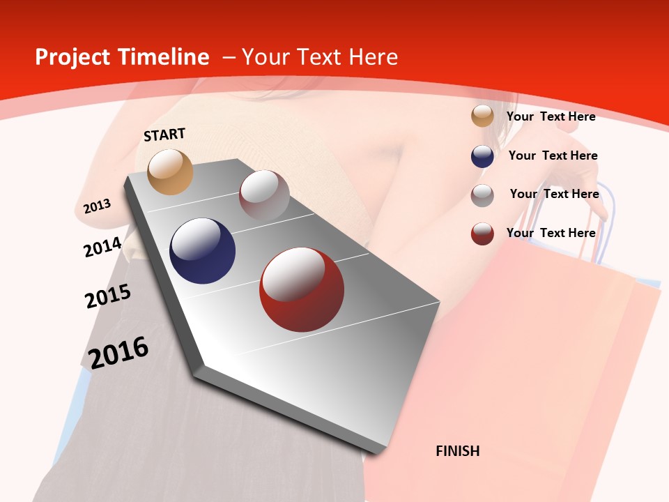 Nice Lady Gifts PowerPoint Template