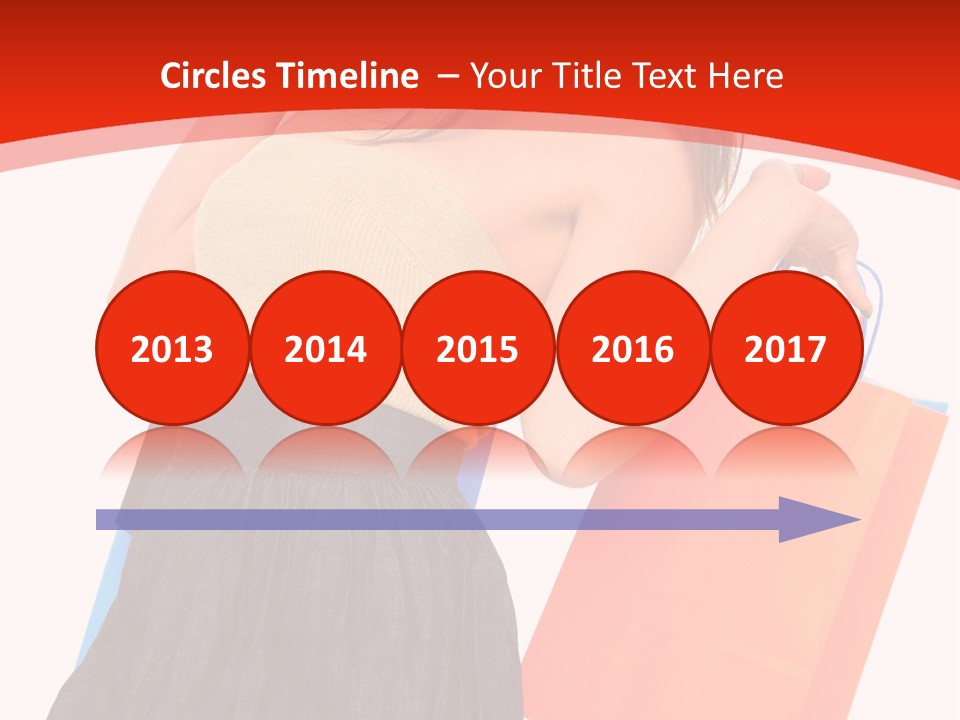 Nice Lady Gifts PowerPoint Template