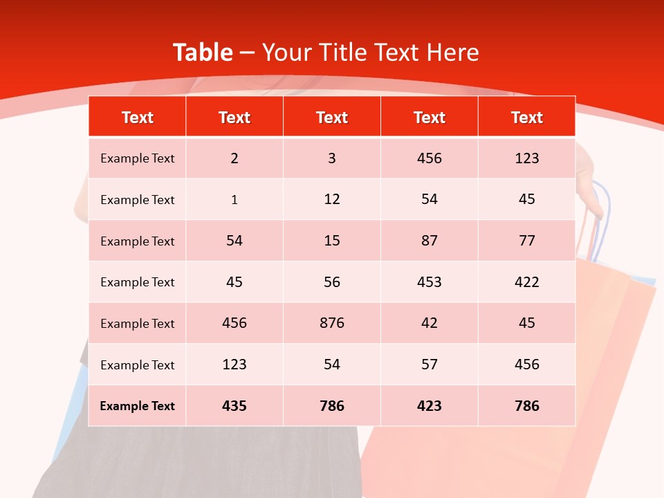 Nice Lady Gifts PowerPoint Template