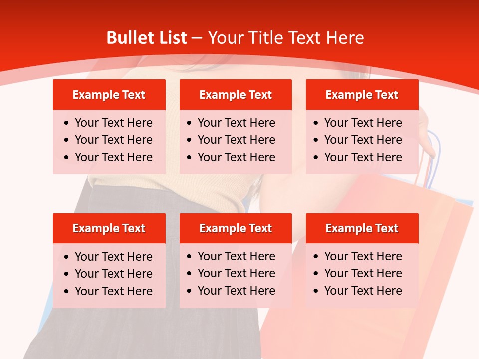 Nice Lady Gifts PowerPoint Template