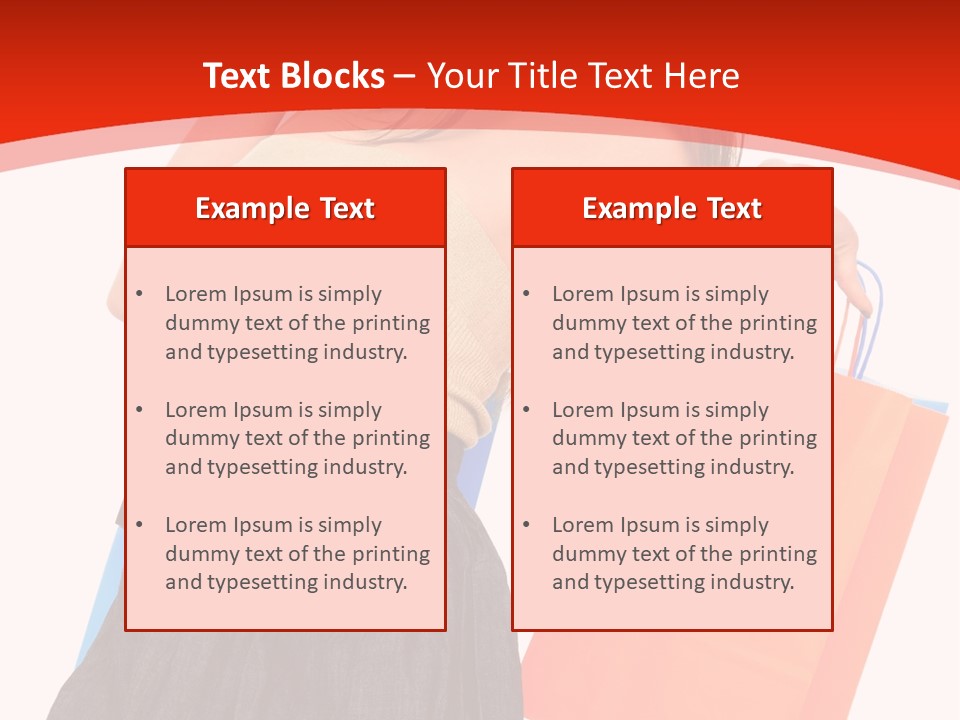 Nice Lady Gifts PowerPoint Template
