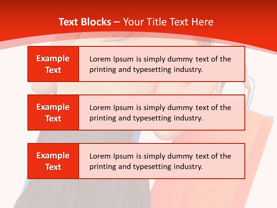 Nice Lady Gifts PowerPoint Template