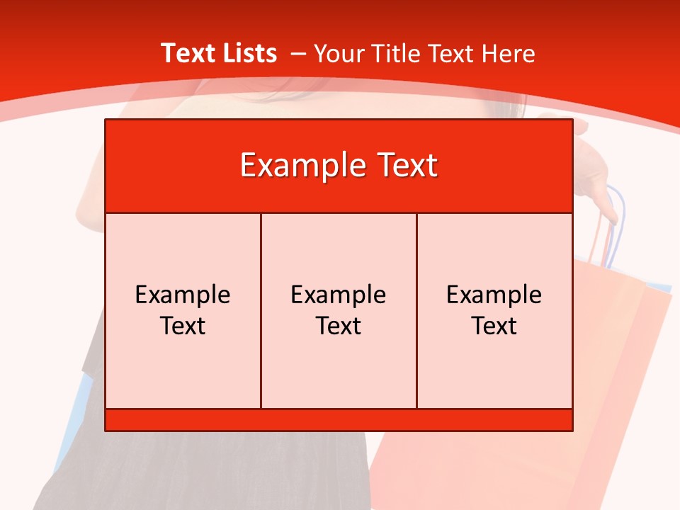 Nice Lady Gifts PowerPoint Template