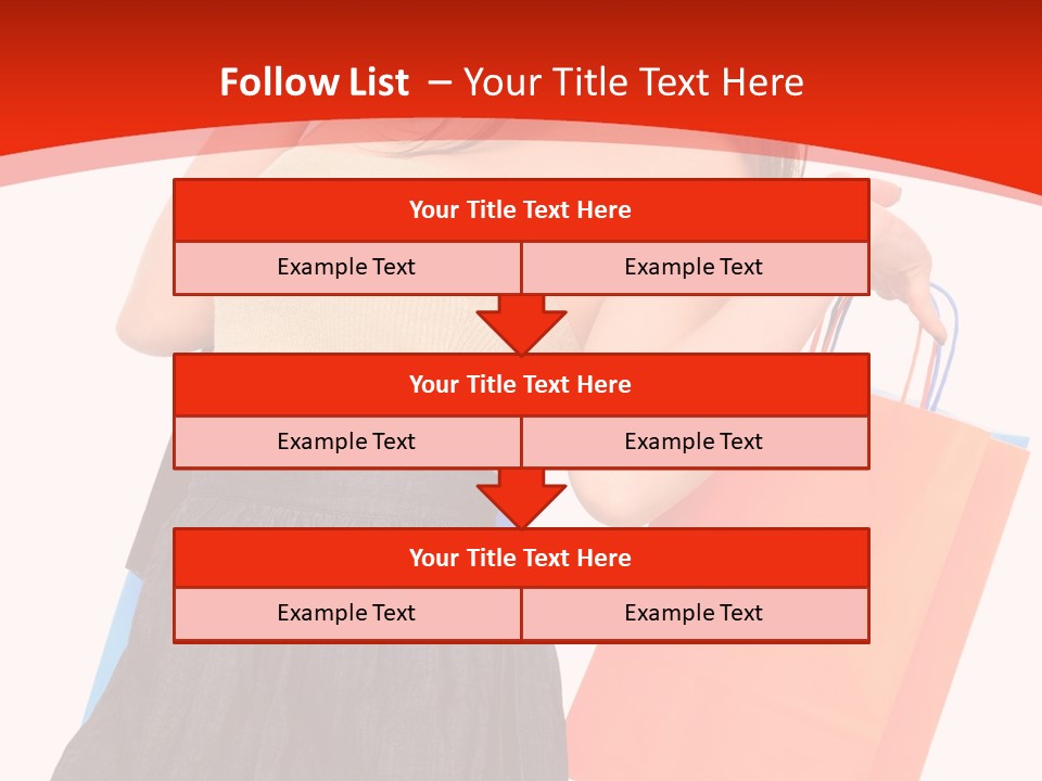 Nice Lady Gifts PowerPoint Template