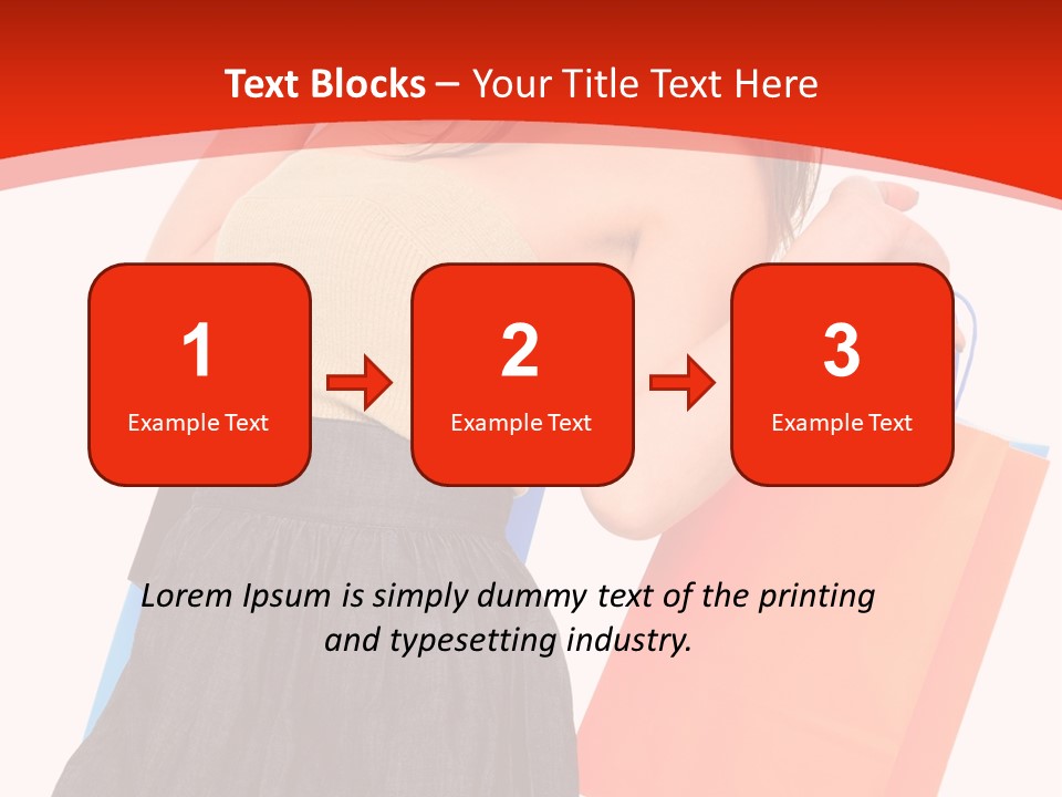 Nice Lady Gifts PowerPoint Template