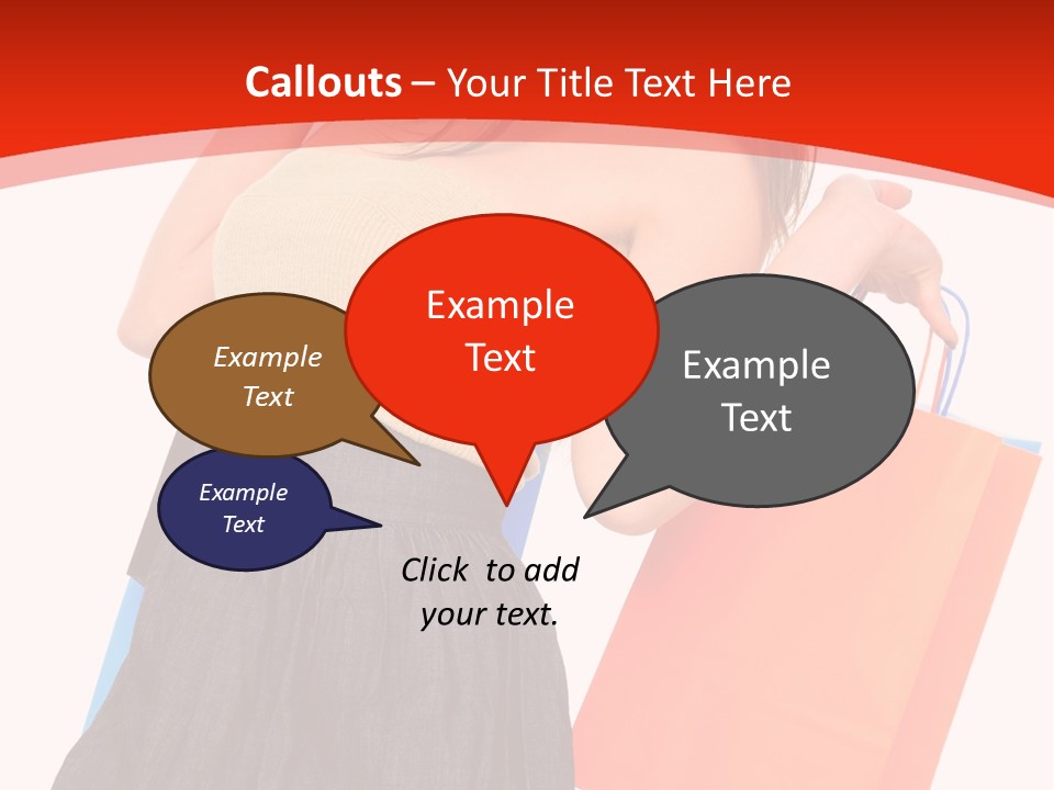 Nice Lady Gifts PowerPoint Template