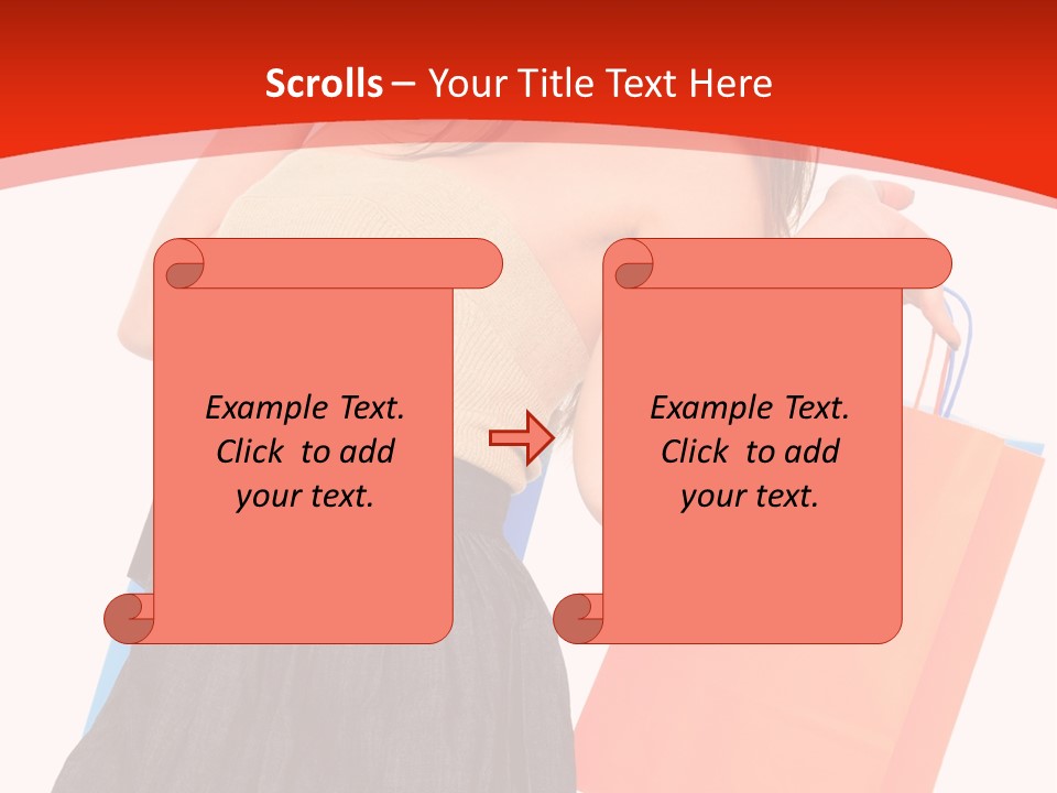 Nice Lady Gifts PowerPoint Template